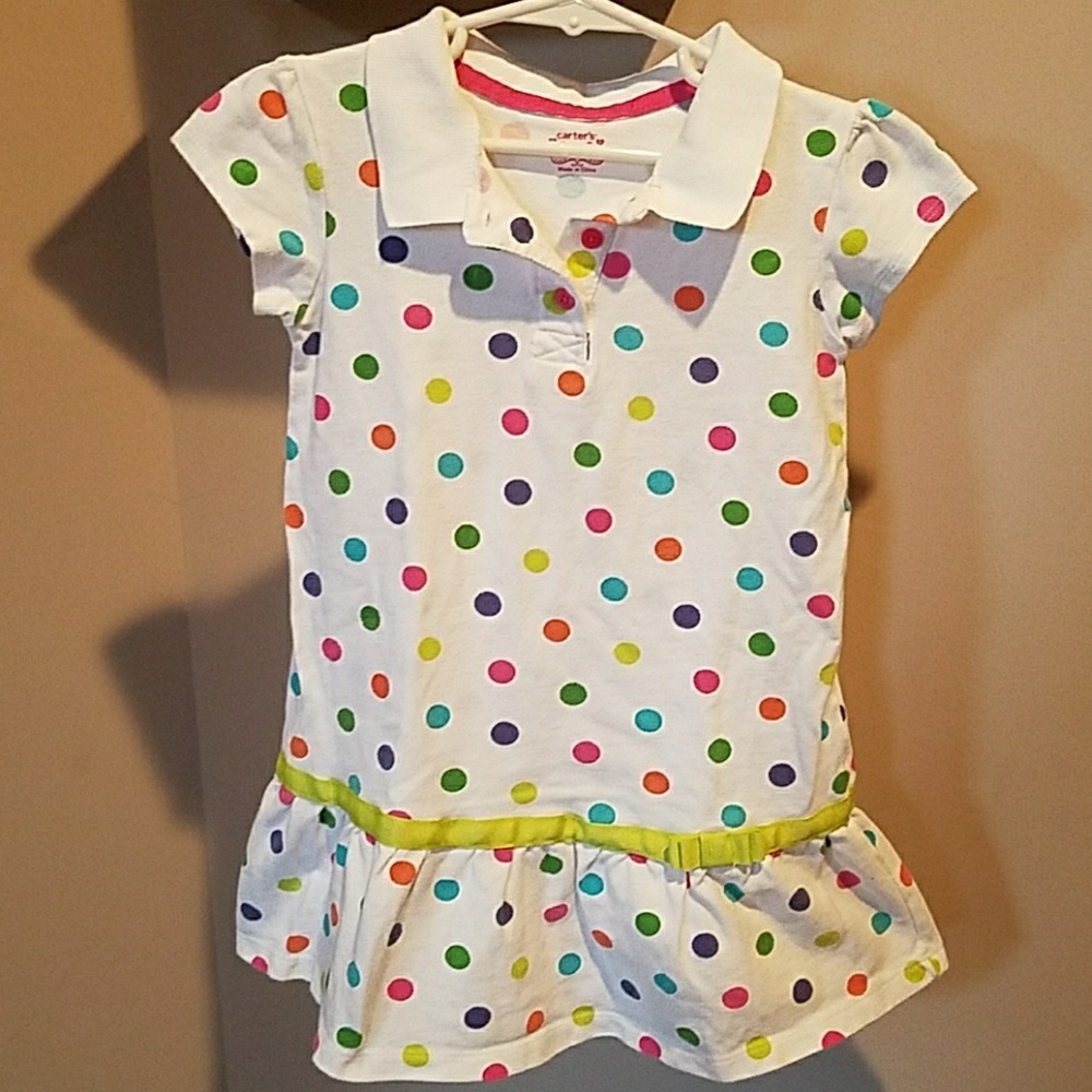 NWOT Carter's Girls Polka Dot Dress - Size 5